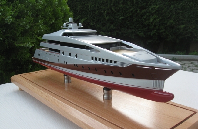 Model of the 59m superyacht Project 591 Model of the 59m superyacht Project 591