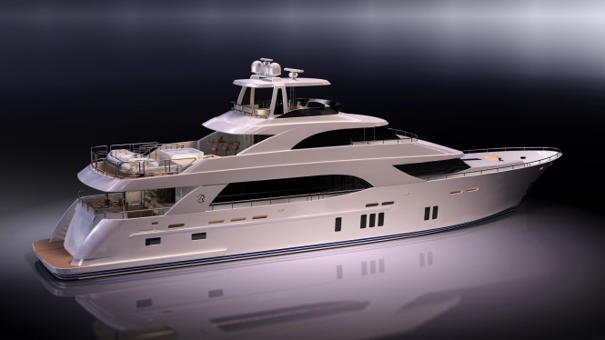 New 112’ Tri-Level Motoryacht by Ocean Alexander with delivery in 2014