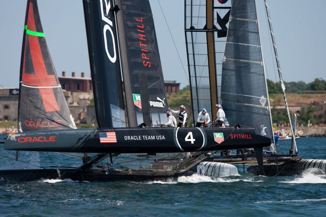 Newport AC World Series: Day 1 – Strong ORACLE TEAM USA Spithill