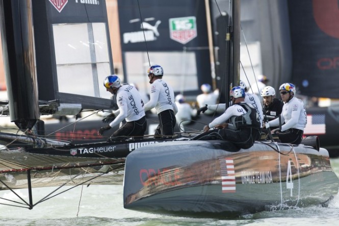 ORACLE TEAM USA SPITHILL guns for victory in the Newport AC World Series
