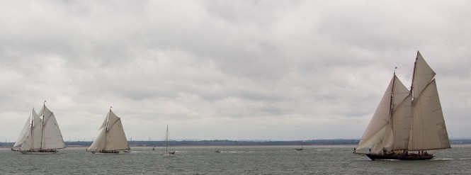 The world’s Big Class yachts started the 2nd Westward Cup today