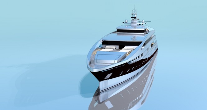 Superyacht Project 591 - front view Superyacht Project 591 - front view