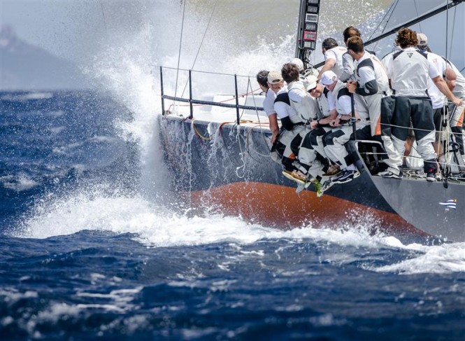 The overall winner of the 2012 Giraglia Rolex Cup – Franck Nöel’s TP52 yacht Near Miss