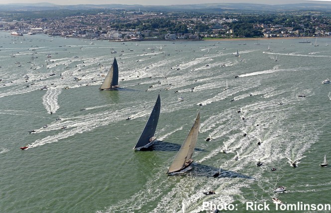 2012 J Class Solent Regatta – Hundred Guinea Cup won by luxury yacht Lionheart