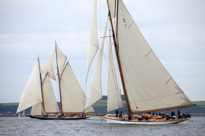 2012 Pendennis Cup Day 3 Superyacht Mariquita battles luxury yacht Mariette 2012 Pendennis Cup Day 3 Superyacht Mariquita battles luxury yacht Mariette