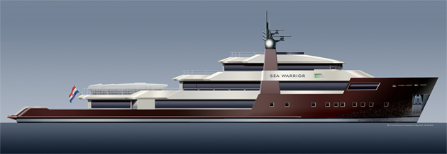 NCP Repair Shipyard to convert a 60m tugboat into the luxury motor yacht SEA WARRIOR