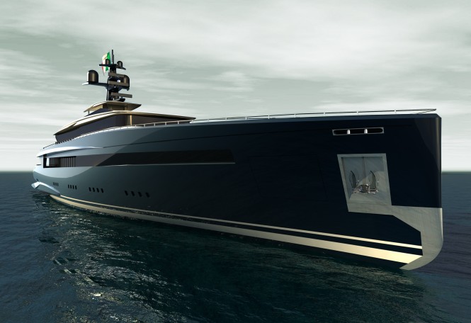 60m motor yacht IMPERVIA concept by Pama Design and Valerio Romondia