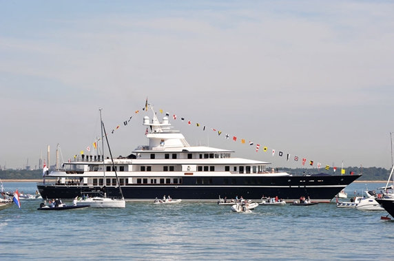 Superyacht Cup Cowes 2012 won by the WallyCento luxury yacht HAMILTON