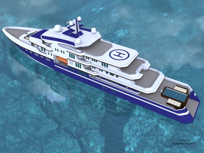 90m Motor Yacht Concept by Abdulbaki Senol