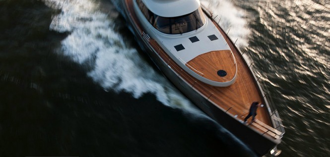 AY74 yacht - view from above AY74 yacht - view from above
