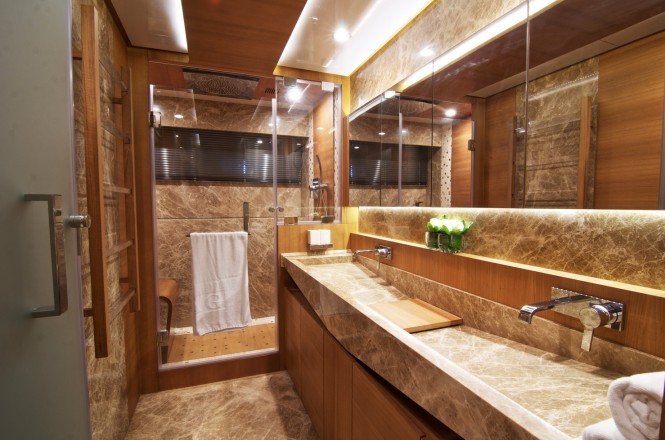 Electra superyacht - Master cabins bathroom Electra superyacht - Master cabins bathroom