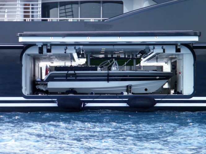 Fincantieri SERENE superyacht - tender launch Fincantieri SERENE superyacht - tender launch