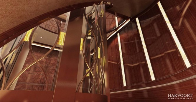 Luxurious interior aboard Hakvoort superyacht YN248 Luxurious interior aboard Hakvoort superyacht YN248