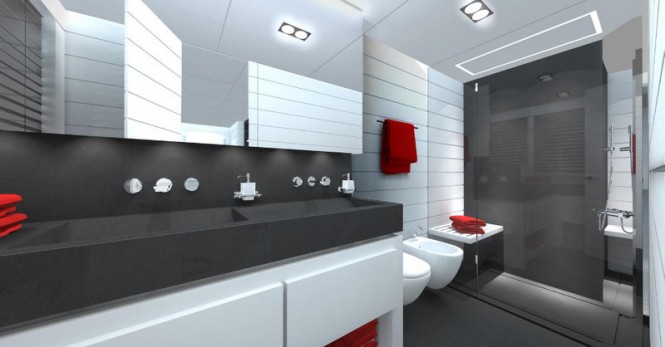 Luxury yacht Mangusta 110 - Bathroom Luxury yacht Mangusta 110 - Bathroom