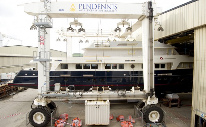 Motor yacht A2 at her launch