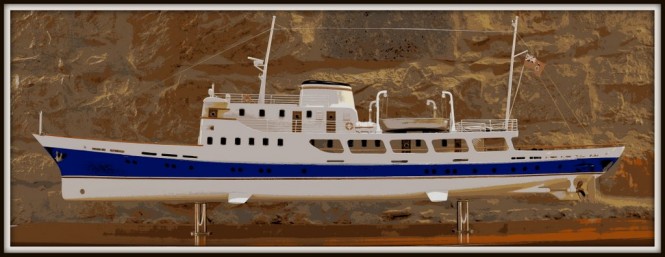 Quaiat Yard’s new restoration project of the 52m historical motor yacht AMBRIABELLA on display at the upcoming Monaco Yacht Show