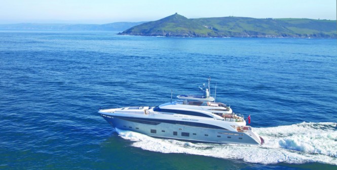 Princess 40M superyacht IMPERIAL PRINCESS on her maiden voyage