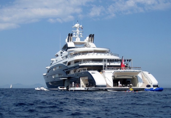 Serene superyacht -aft view - Serene superyacht -aft view -