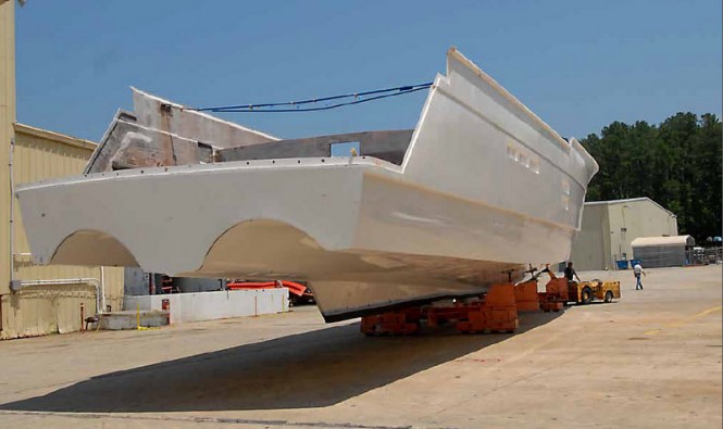 Stern View of the 100 Raised Pilothouse superyacht Stern View of the 100 Raised Pilothouse superyacht