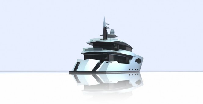 Superyacht SCORPIO - rear view Superyacht SCORPIO - rear view