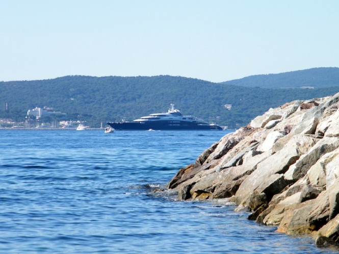 134m  Luxury Yacht SERENE spotted cruising the French Riviera