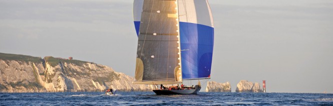 J Class Solent Regatta – Day 1: Charter yacht Ranger currently leading