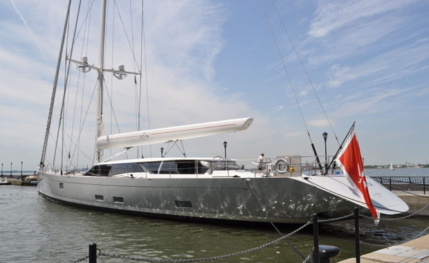 Zefira superyacht - rear view