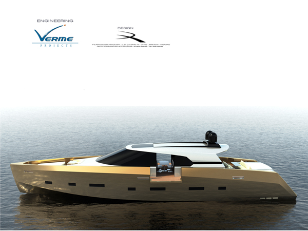 Verme Projects 22m motor yacht AMER 72 concept developed for PerMare