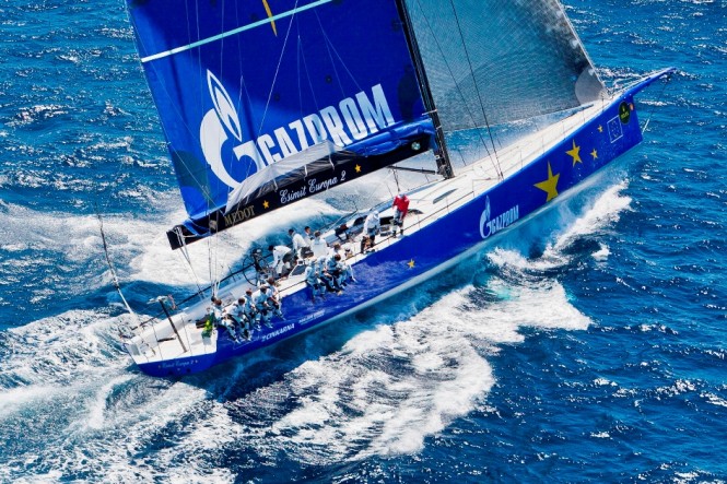 Esimit Europa 2 superyacht to compete in the 2012 Maxi Yacht Rolex Cup