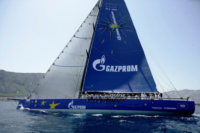 Luxury yacht Esimit Europa 2 winner of the 2012 Palermo – Monte Carlo regatta