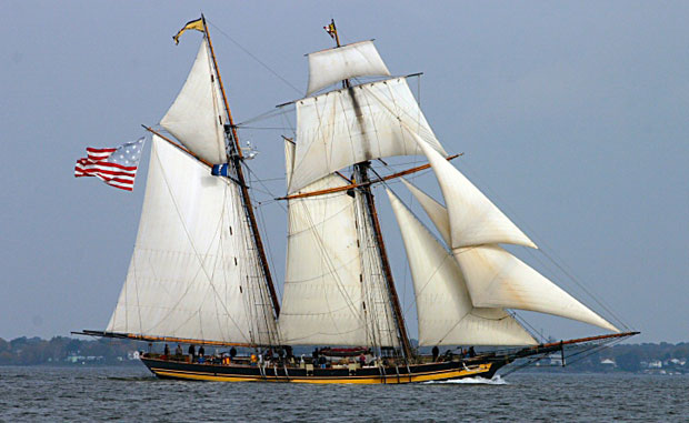 Dennis Conner’s North Cove welcomes the 157ft luxury yacht Pride of Baltimore II