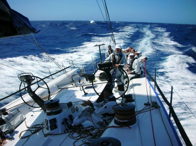 18 crew aboard luxury yacht Esimit Europa 2