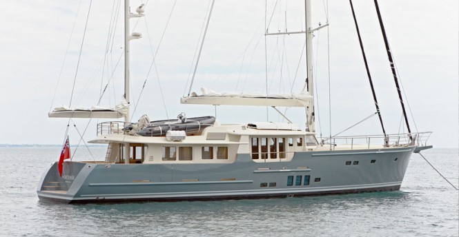 Luxury motor sailor yacht HORTENSE refitted by JFA Yachts