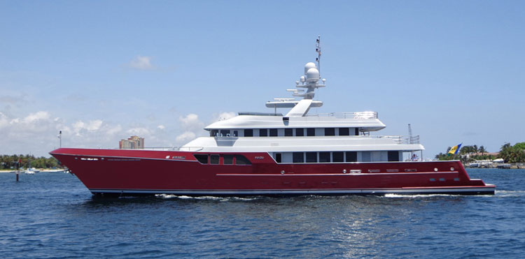 151ft superyacht MAZU by Cheoy Lee arrives in Ft Lauderdale