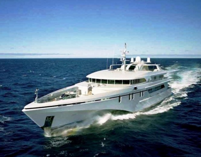 Refit of the 61m motor yacht WHITE RABBIT ECHO by Integrated Marine Group at the half way stage