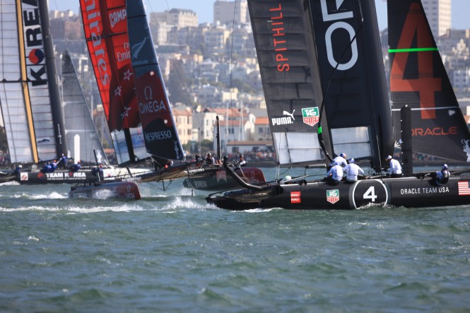 ACWS San Francisco: Day 3 – ORACLE TEAM USA Coutts crashes out, success for Team Korea