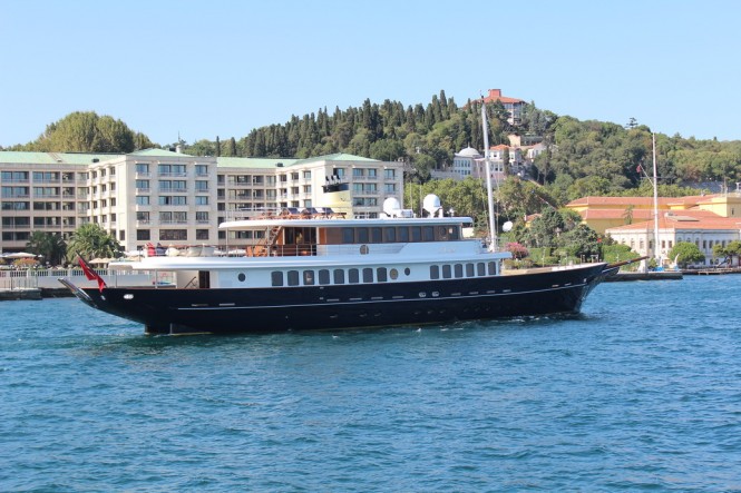 Bilgin 160 Classic luxury yacht M&M on the way to Cote d’Azur to attend the 2012 Cannes Boat Show