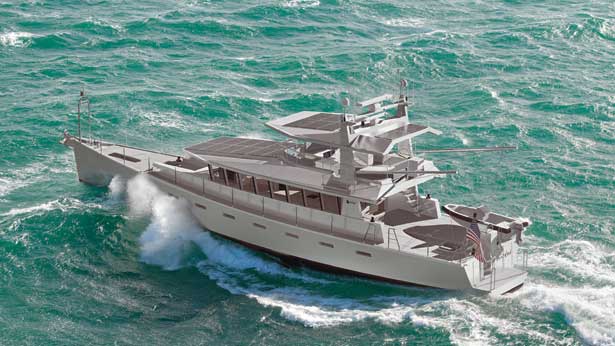 The first FPB 97 superyacht by Dashew Offshore in build