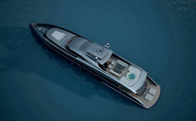 ER175 superyacht - view from above ER175 superyacht - view from above