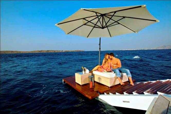 Luxury superyacht O'MEGA - Swim Platform Luxury superyacht O'MEGA - Swim Platform