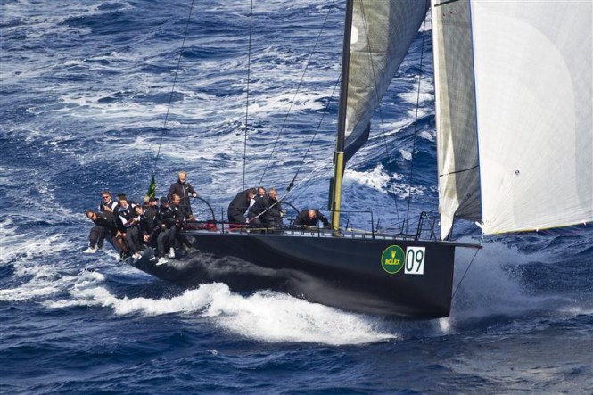 Mini Maxi yacht Jethou surfing off Porto Cervo - Photo by Rolex/Carlo Borlenghi Mini Maxi yacht Jethou surfing off Porto Cervo - Photo by Rolex/Carlo Borlenghi