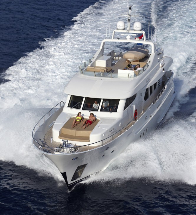Newly delivered Moonen 82 Alu superyacht MY WAY