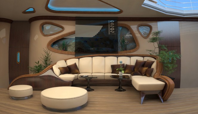 Motor yacht Orsos Island - Living Area Motor yacht Orsos Island - Living Area