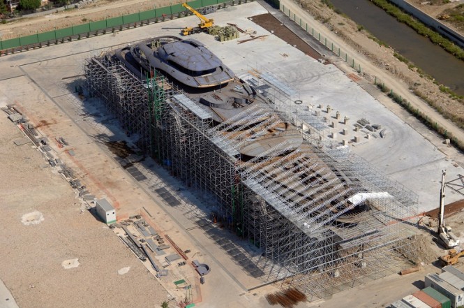 Privilege One megayacht under construction at Privilege Yard Privilege One megayacht under construction at Privilege Yard