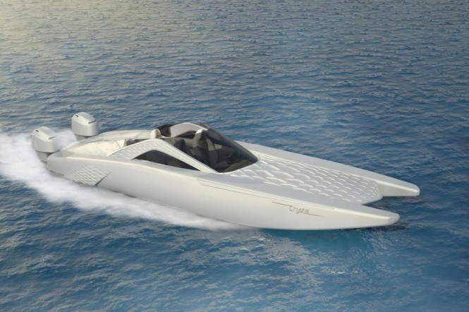 The new Spire Boat 2012 CRYSTAL yacht tender designed by Marianna Holoway