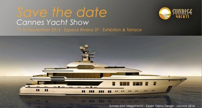 Sunrise Yachts to attend the 2012 Cannes International Boat Show