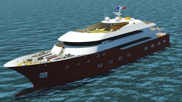 The GMVO 70m megayacht project