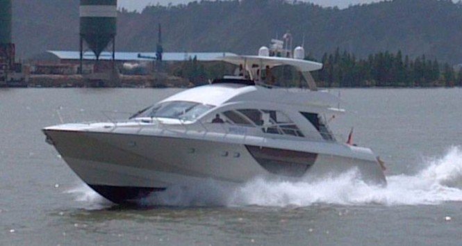 Cheoy Lee launches the first Flybridge Alpha 76 series motor yacht Hull 5033