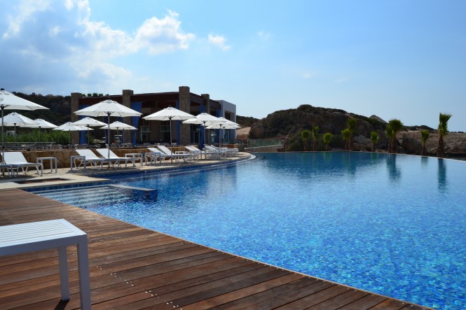 A new beach club at Karpaz Gate Marina in Northern Cyprus