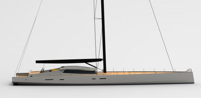 The new 40m blue-water sailing yacht OCD 130 by Owen Clarke Design to be revealed at MYS 2012